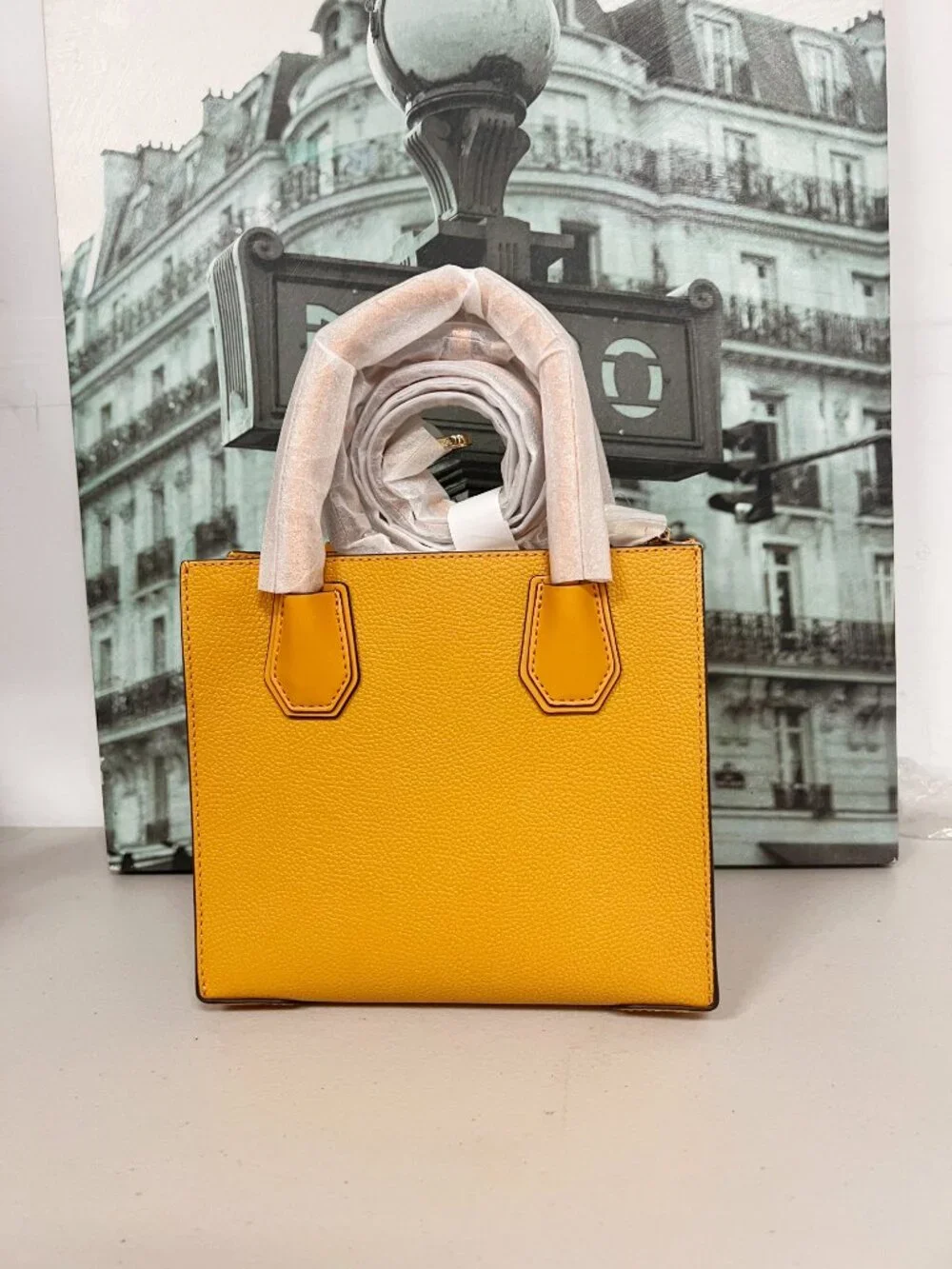 Michael Kors 35S1GM9M2L Mercier Women's Pebbled Leather Top Handle Shoulder Bag